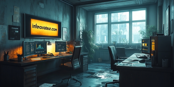 Les bureaux abandonnées de la plateforme Infonovateur