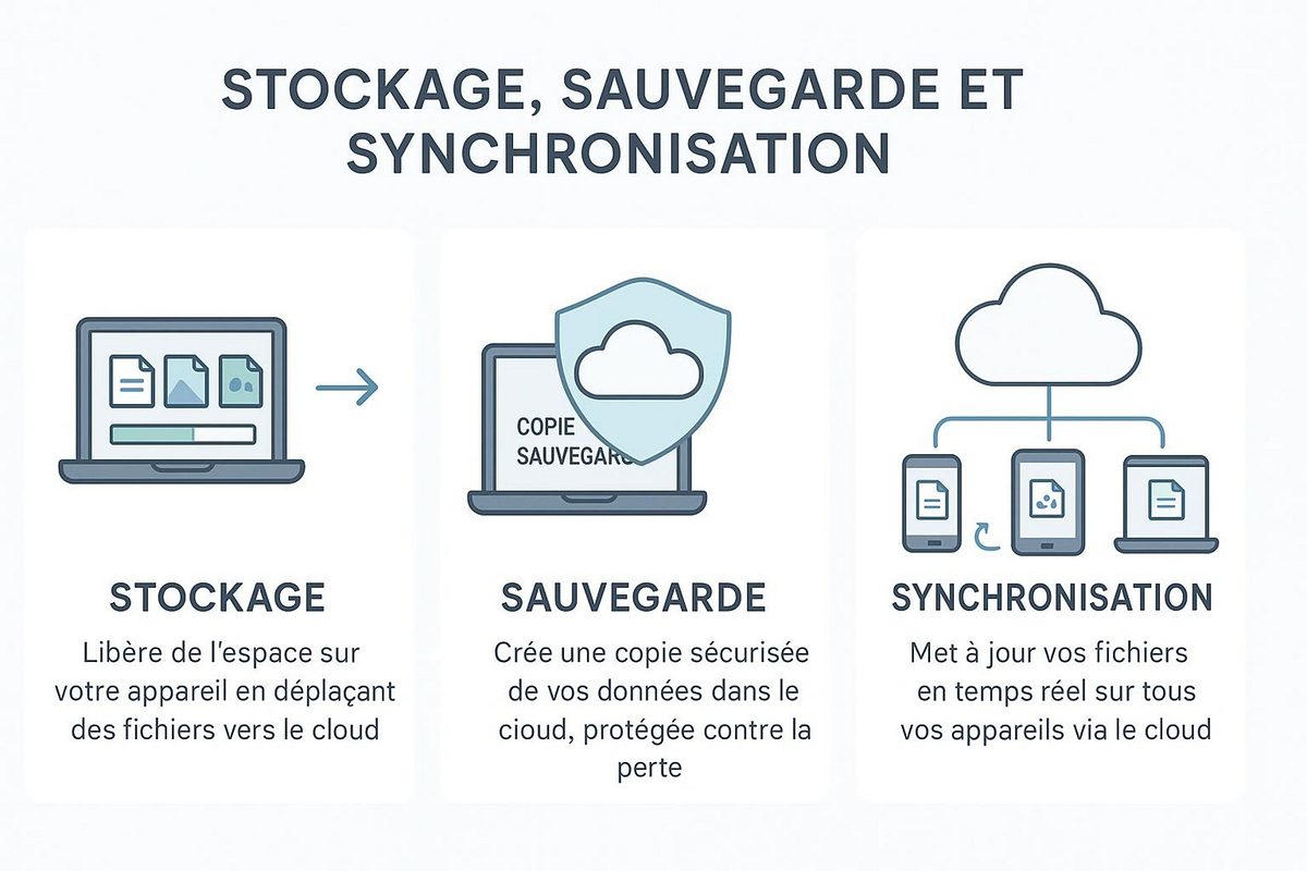 Illustration du cloud et de la vie numérique
